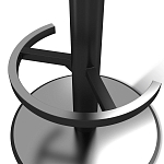 Барный стул вращающийся со спинкой и подлокотниками Douglas Rhombus Синий Велюр варинант исполнения - 4 | Loft Concept в Самаре