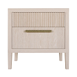 Прикроватная Тумбочка Primo с двумя ящиками Светлый дуб варинант исполнения - 7 | Loft Concept в Самаре