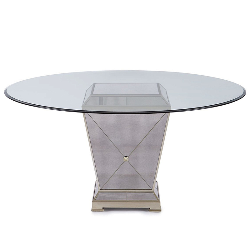 Стол обеденный круглый на зеркальном основании Spectacular Table Шампань Прозрачный Стол обеденный круглый на зеркальном основании Spectacular Table Шампань Прозрачный в Самаре | Loft Concept