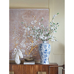 Ваза фарфоровая высокая с синими цветочными мотивами Independence варинант исполнения - 4 | Loft Concept в Самаре