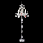 Торшер с 12-ю белыми текстильными абажурами и хрустальными подвесками Lustre Reverie варинант исполнения - 4 | Loft Concept в Самаре