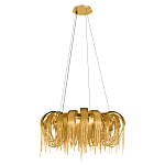 Люстра круглая подвесная с металлическими дугами и длинными цепочками 80 см Atlantis Chain варинант исполнения - 10 | Loft Concept в Самаре