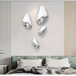 Абстрактная скульптура на стену в виде капли воды Water Outline варинант исполнения - 6 | Loft Concept в Самаре