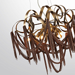 Люстра подвесная с переплетенными металлическими лентами и цепочками Atlantis Chain варинант исполнения - 3 | Loft Concept в Самаре