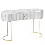 Консоль овальная на золотистых фигруных ножках Wall Console варинант исполнения - 1 | Loft Concept в Самаре