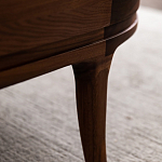 Кофейный стол овальный из дерева с 2-мя ящиками Coffee Walnut Table варинант исполнения - 10 | Loft Concept в Самаре