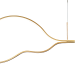 Подвесной светильник волнообразный изогнутый на двух тросах 103 см Spiral Lighting варинант исполнения - 2 | Loft Concept в Самаре