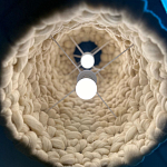 Вязаный подвесной светильник из шерсти Dome Wool Lamp  варинант исполнения - 5 | Loft Concept в Самаре