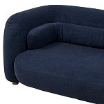 Дизайнерский двухместный диван с мягкими спинкой и подлокотниками синий Madelaine Sofa Blue варинант исполнения - 4 | Loft Concept в Самаре