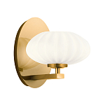  Бра с круглым плафон из матового белого стекла Kichler варинант исполнения - 1 | Loft Concept в Самаре