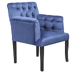 Кресло Addison Chic Armchair deep blue velour варинант исполнения - 1 | Loft Concept в Самаре