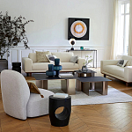 Приставной столик черного цвета AMORPHOUS варинант исполнения - 4 | Loft Concept в Самаре