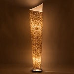 Торшер из перламутра на металлическом каркасе Indonesian Lamps варинант исполнения - 4 | Loft Concept в Самаре