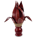 Настольная лампа красная INDONESIAN LAMPS варинант исполнения - 1 | Loft Concept в Самаре