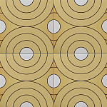 Дизайнерская плитка с узором Диски варинант исполнения - 1 | Loft Concept в Самаре