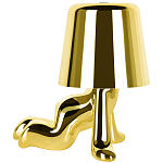 Настольная лампа фигурная цвета золото с гладким абажуром Высота 17 см Sophia варинант исполнения - 4 | Loft Concept в Самаре