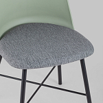 Стул из прочного пластика на металлическом основании Anora Green  варинант исполнения - 7 | Loft Concept в Самаре