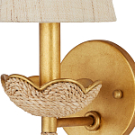 Бра из кованого железа с отделкой плетеной веревкой и сусальным золотом Parisian Style варинант исполнения - 2 | Loft Concept в Самаре