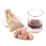 Камни для охлаждения виски из розового мрамора Natural Stone Cube варинант исполнения - 5 | Loft Concept в Самаре