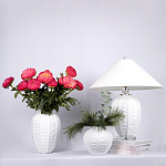 Настольная лампа керамическая с абажуром Valencia варинант исполнения - 3 | Loft Concept в Самаре