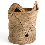 Плетеная корзина для детской в виде лисы Foxy Wicker Basket варинант исполнения - 4 | Loft Concept в Самаре