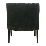 Полукресло с мягкой обивкой из жаккарда на 4-х ножках из массива березы Baroque Armchair black варинант исполнения - 2 | Loft Concept в Самаре