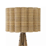 Торшер с плетеным абажуром на основании в виде треноги Lamp with Wicker Lampshade варинант исполнения - 1 | Loft Concept в Самаре