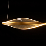 Люстра линейная с изогнутым плафоном Wave Line варинант исполнения - 7 | Loft Concept в Самаре