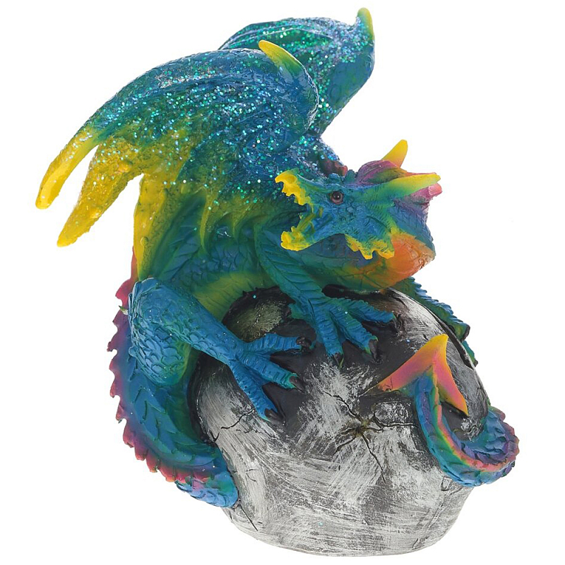 Декоративная статуэтка Дракон Blue Multicolor Dragon Statuette Мульти Синий Декоративная статуэтка Дракон Blue Multicolor Dragon Statuette Мульти Синий в Самаре | Loft Concept