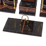 Настольный письменный набор из лемезита и змеевика с декором в виде Орла в подарочной упаковке Successful Leader варинант исполнения - 4 | Loft Concept в Самаре