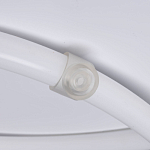 Люстра белого цвета с тремя изогнутыми светодиоидными плафонами Luke Lampco Tracer Lamp варинант исполнения - 6 | Loft Concept в Самаре