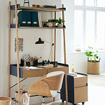 Вращающееся офисное кресло на колёсах Delwyn Chair White варинант исполнения - 5 | Loft Concept в Самаре