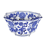 Чаша белая с синим цветочным узором Chino Dishes варинант исполнения - 1 | Loft Concept в Самаре