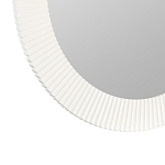 Зеркало в круглой фактурной раме Mirror Modern Texture белое варинант исполнения - 2 | Loft Concept в Самаре