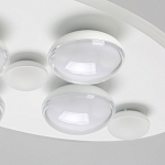 Потолочный светильник овальной формы белого цвета с 7-ю лампами Lunar Pebbles варинант исполнения - 5 | Loft Concept в Самаре