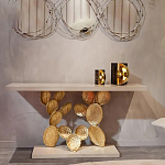 Консоль прямоугольная белая с основанием в виде кактуса Cactus варинант исполнения - 3 | Loft Concept в Самаре