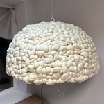 Вязаный подвесной светильник из шерсти Dome Wool Lamp  варинант исполнения - 2 | Loft Concept в Самаре