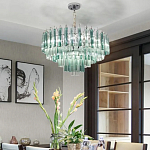 Дизайнерская люстра AQUA Blue Lagoon бирюзовое стекло несколько ярусов варинант исполнения - 5 | Loft Concept в Самаре