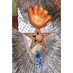 Дизайнерский ковер в виде звезды Poltronova Tappeto Stella Grey Navy Blue Rug варинант исполнения - 3 | Loft Concept в Самаре