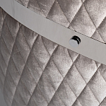 Стул серый велюровый со стеганной спинкой Focus on Convenience варинант исполнения - 3 | Loft Concept в Самаре