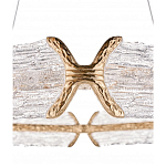 Люстра кольцевая с текстурным природным рисунком IceFlame варинант исполнения - 1 | Loft Concept в Самаре