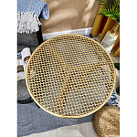 Столик приставной золотистый с орнаментом на столешнице Tanzania варинант исполнения - 8 | Loft Concept в Самаре