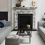 Комплект столиков с квадратными столешницами черные Black Table Combination варинант исполнения - 2 | Loft Concept в Самаре