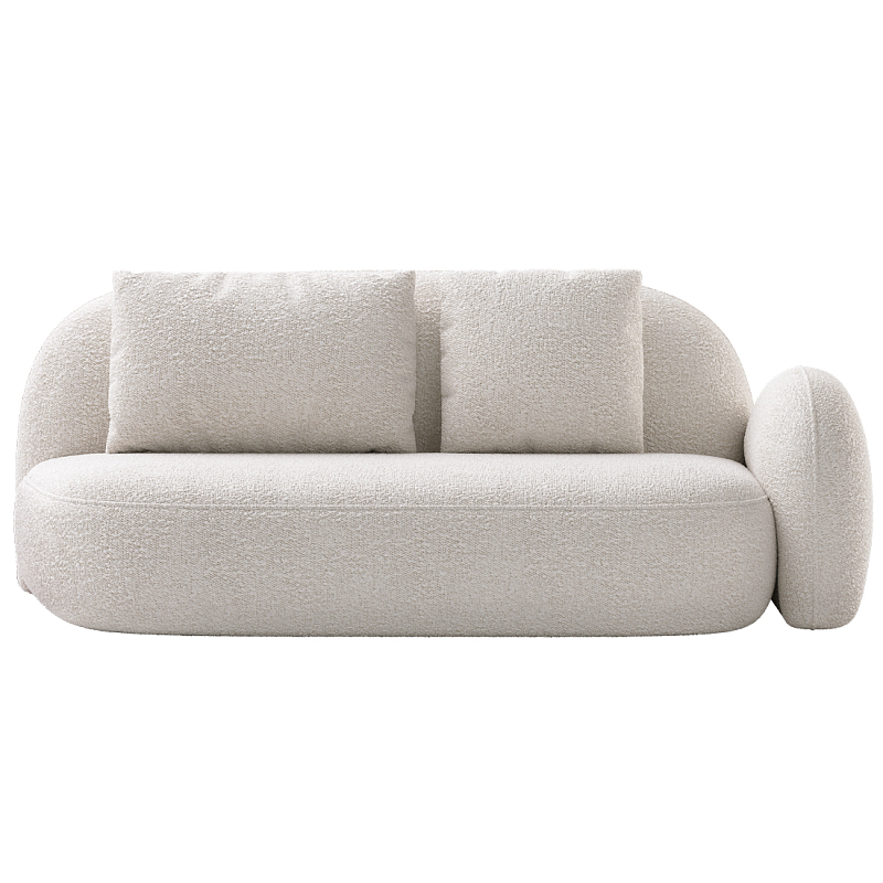 Двухместный модульный Диван Orus Белый в Самаре | Loft Concept 