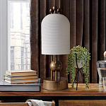 Настольная лампа в виде фонаря с белым фактурным абажуром Echoes of Light варинант исполнения - 3 | Loft Concept в Самаре