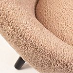 Кресло розовое с обивка из искусственного каракуля Iconic Creation варинант исполнения - 2 | Loft Concept в Самаре