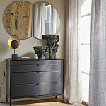 Комод из металла и кожи Guarin Chest of Drawers варинант исполнения - 6 | Loft Concept в Самаре