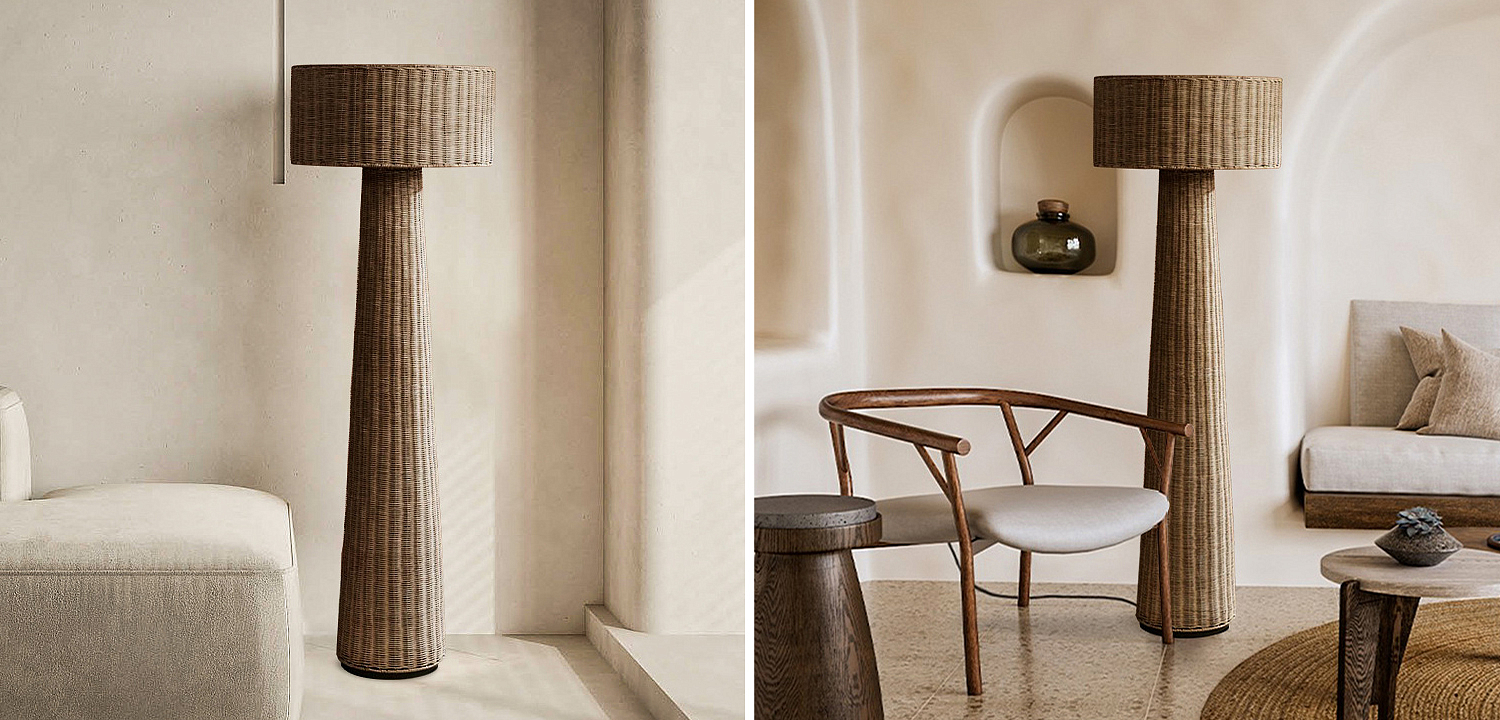 Торшер Wicker Furniture Poe Floor Lamp Торшер Wicker Furniture Poe Floor Lamp - Loft-Concept в Самаре