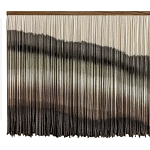 Пейзаж из нитей Макраме Wall decor Black and White Landscape варинант исполнения - 5 | Loft Concept в Самаре