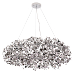Люстра подвесная круглая с многочисленными металлическими круглыми элементами Terzani Argent варинант исполнения - 2 | Loft Concept в Самаре